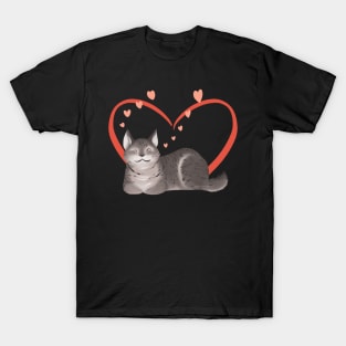 Loving cat T-Shirt